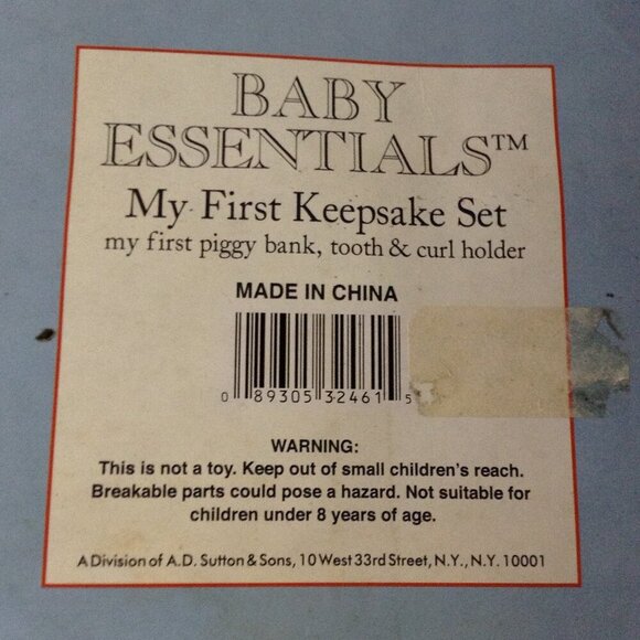 Baby Essentials My First Keepsake Set. 3pc, Bank, Tooth and Hair!  Baby's Firsts - Picture 7 of 7